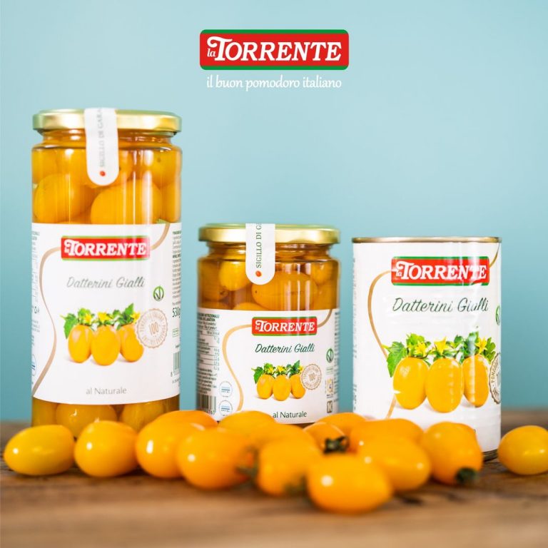 Tra I nostri prodotti, per varietà di gusto, moda gourmet c’è il pomodorino giallo/ datterino del La Torrente