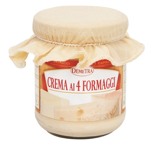 La crema ai quattro formaggi della Demetra tra i nostri prodotti, per più usi