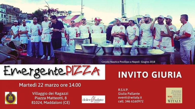 Per gli eventi di promozione delle categorie Emergenti il 22 e 23 marzo Maddaloni (Ce) ospiterà l’evento Emergente Pizza