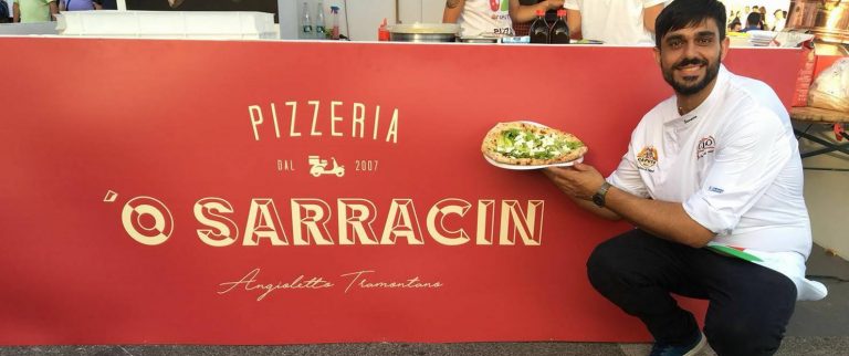 Per le visite del Caldarelli in Pizzeria, gusti di pizza di altri tempi, con Angioletto Tramontano da O’ Sarracin