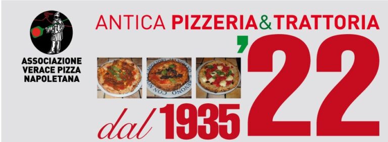 La Pizza Margherita, che sia provola e pepe o di Re Ferdinando, all Antica Pizzeria & Trattoria al 22 , è sempre buona perchè ha un legame con il territorio dal 1935