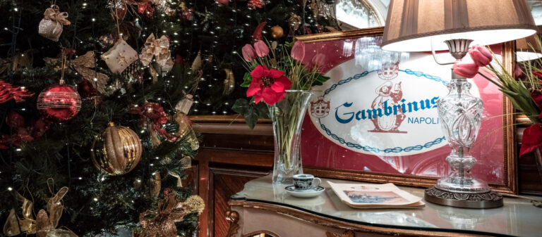 Per le feste di Natale, il Gran Caffè Gambrinus, ci delizia con la novità del Panettone Gegè al caffè