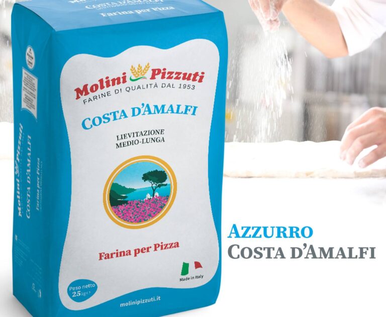 Tra i nostri prodotti la Farina Costa d’Amalfi dei Molini Pizzuti per una grande lievitazione in Pizzeria