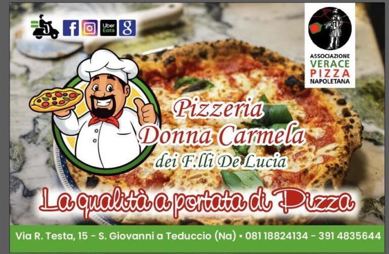 Il DiretTour alla Pizzeria Donna Carmela dei F.lli De Lucia, un pranzo veloce, per un buon Fast Food a portata e gusto di Pizza