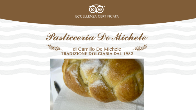 Una treccia alla Pasticceria De Michele è un fresco break tra le nostre scelte