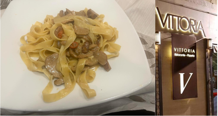 Al Ristorante Vittoria le tagliatelle ai funghi porcini per buon gusto autunnale